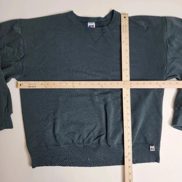 Vintage Russell Athletic Crewneck Sweatshirt Size Large Sacramento Green - Picture 4 of 5